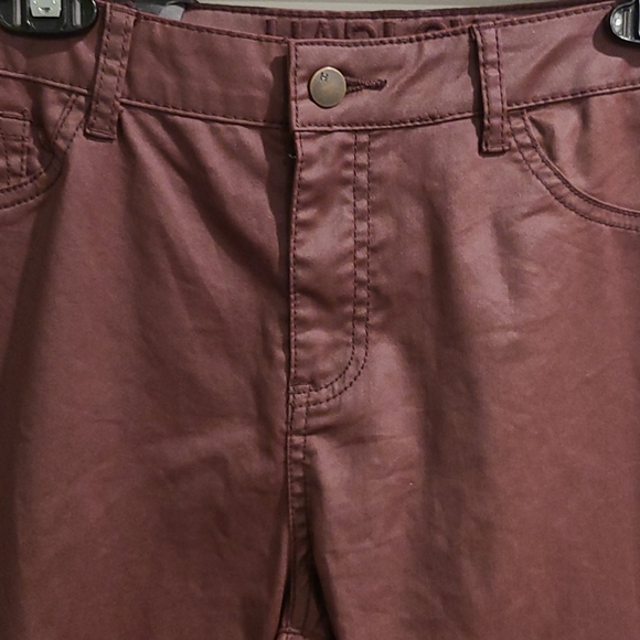 NWT Harlow hi rise Maroon jeans / pants - Picture 5 of 10